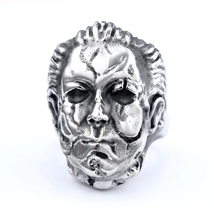Wholesale Einstein Skull Rings for Men – Vintage Character Series in Stainless Steel | Bulk Supplier at Factory Price